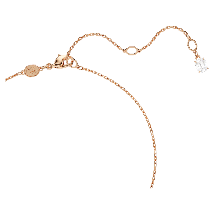 swarovski swan pendant  mixed cuts  swan  pink