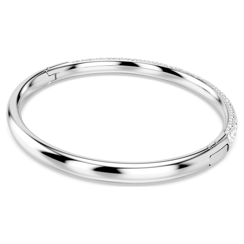 swarovski sublima bangle  snow pav   white  rhodium plated