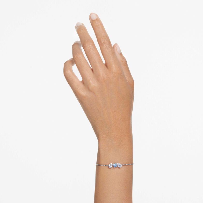 swarovski سوار mesmera، قطع متنوع، لون أزرق، طلاء روديوم