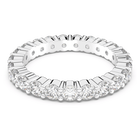 swarovski matrix vittore ring  round cut  white  rhodium plated