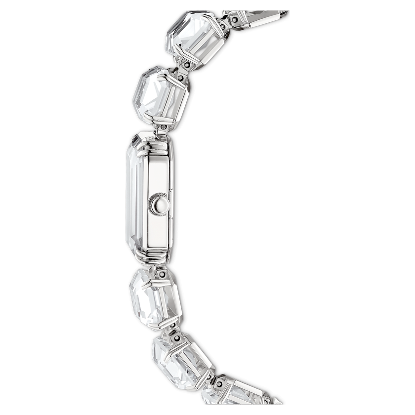 swarovski watch  octagon cut bracelet  white  stainless steel