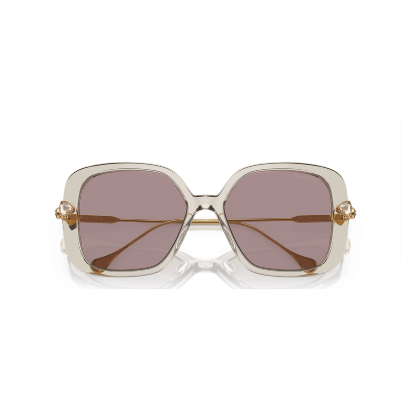 swarovski sunglasses  oversized  square shape  sk6011el  purple