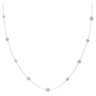 swarovski una angelic strandage  round cut  white  rhodium plated
