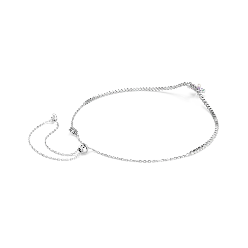ariana grande x swarovski choker  mixed cuts  flower  multicolored  rhodium plated