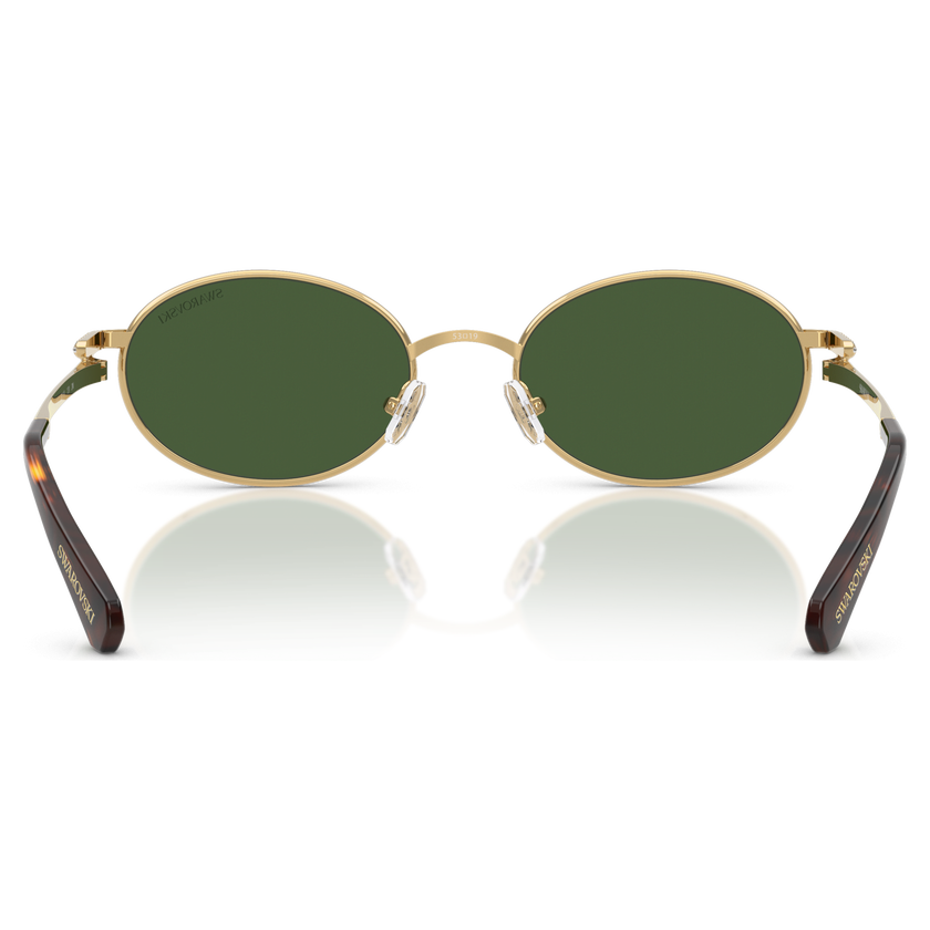 swarovski sunglasses  round shape  green