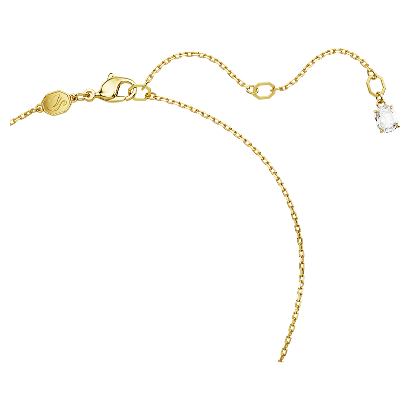 swarovski idyllia pendant  clover  green  gold tone plated
