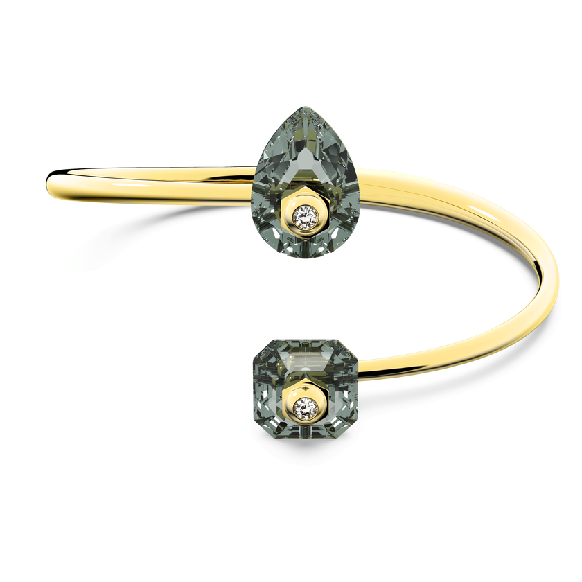 swarovski studiosa bangle  gray  gold tone plated