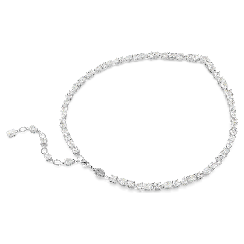 swarovski mesmera set  mixed cuts  white  rhodium plated
