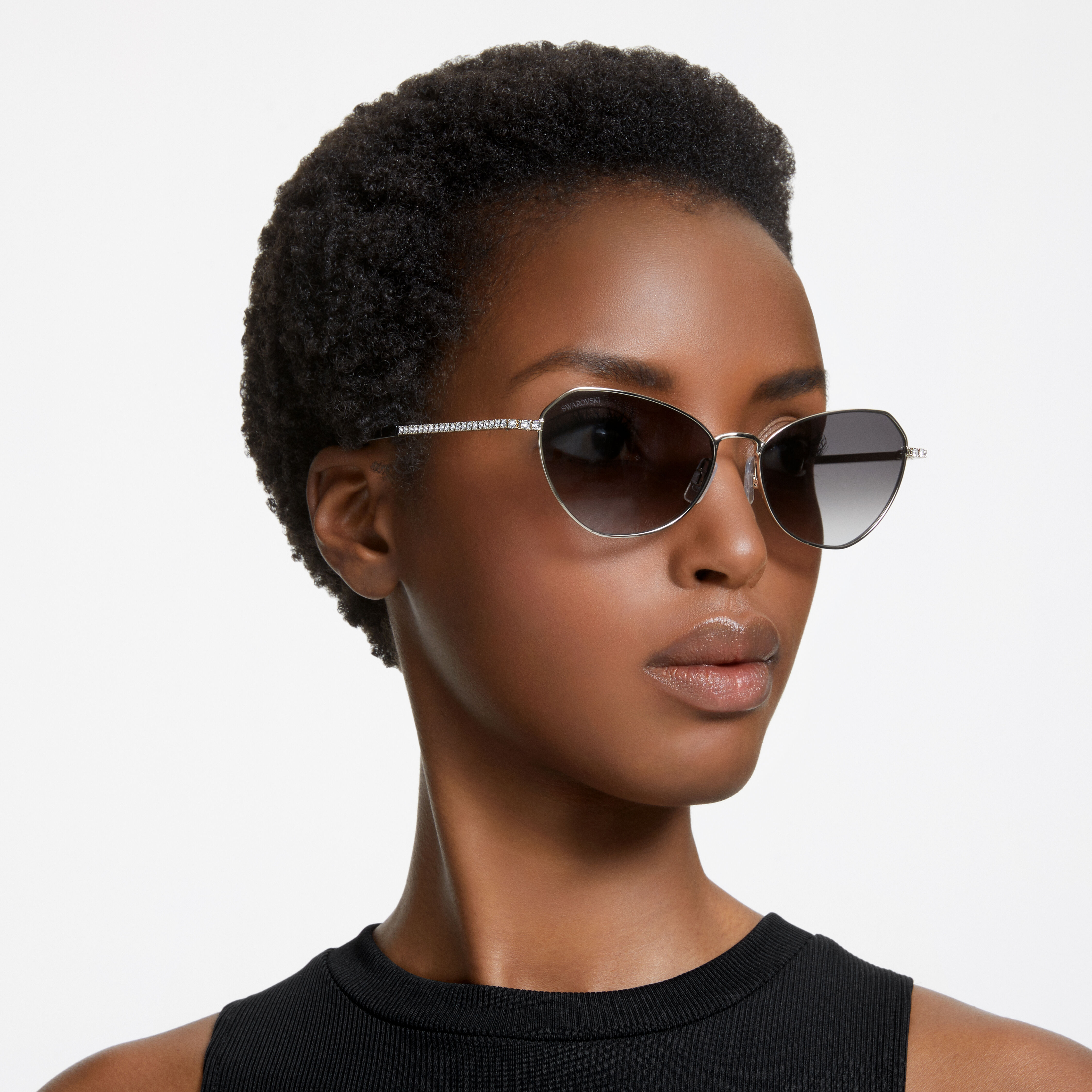 Buy Swarovski Millenia Sunglasses Gradient tint Black
