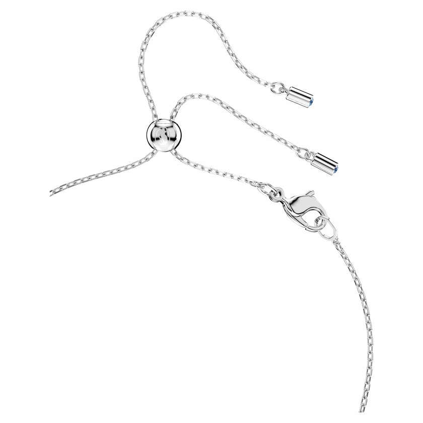 swarovski mesmera pendant  pear cut  white  rhodium plated
