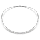 swarovski matrix necklace  baguette cut  white  rhodium plated