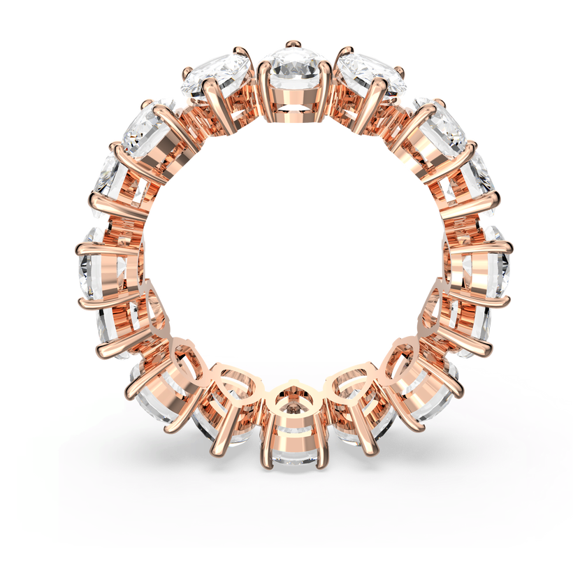 swarovski matrix vittore ring  drop cut  white  rose gold tone plated