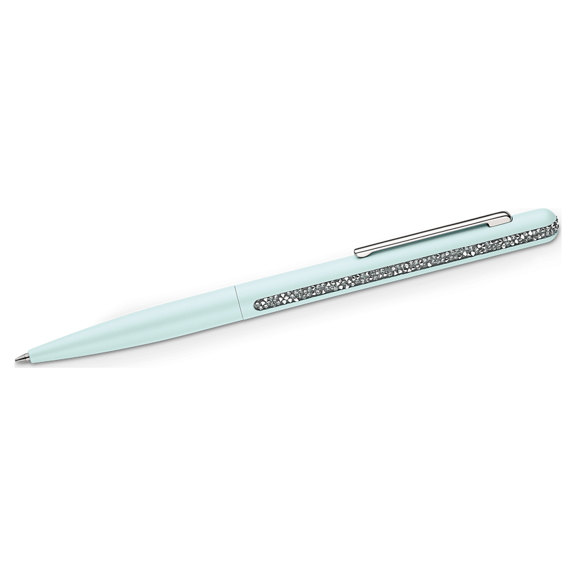 swarovski crystal shimmer ballpoint pen  light green  chromed plated