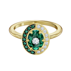 خاتم Black Baroque Motif ، أخضر ، مطلي باللون الأخضر