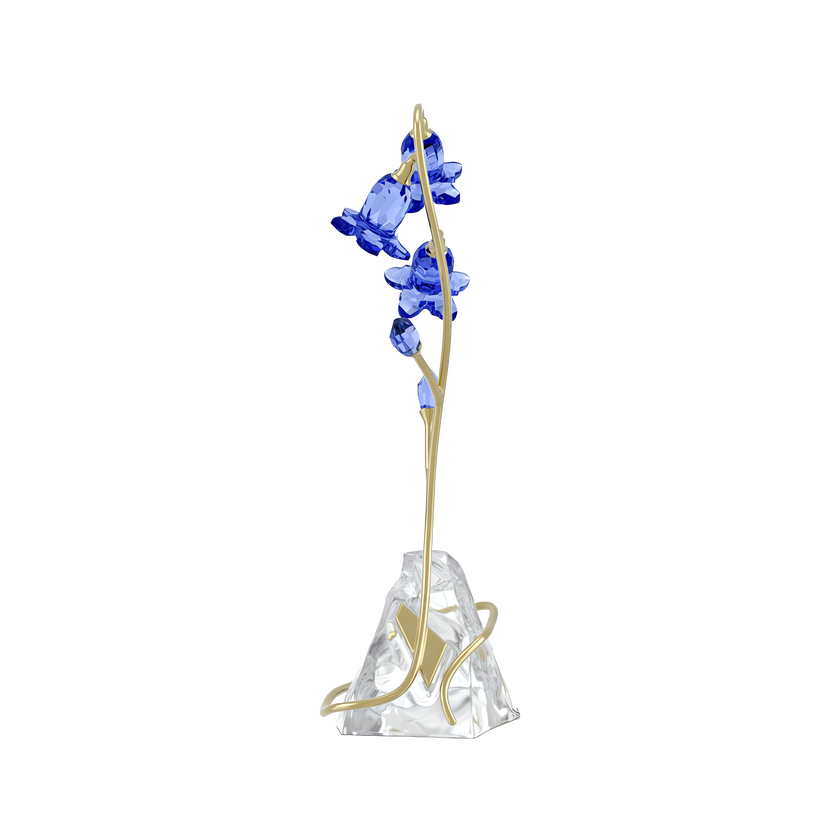 swarovski مجسم زهرة الجرس الزرقاء من مجموعة florere