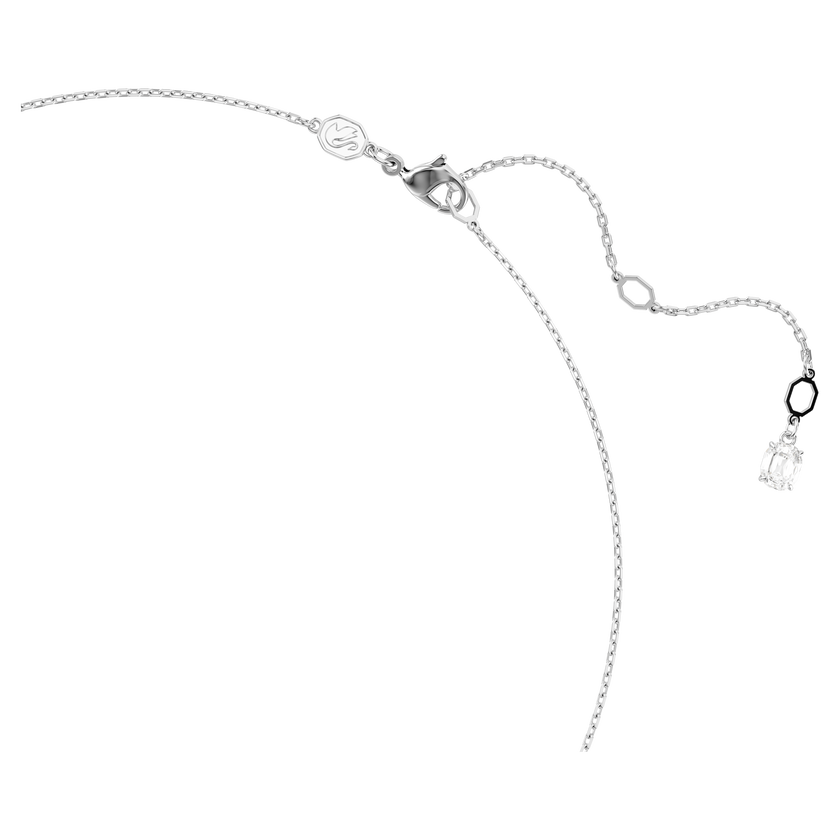 swarovski idyllia necklace  mixed cuts  snowflake  white  rhodium plated