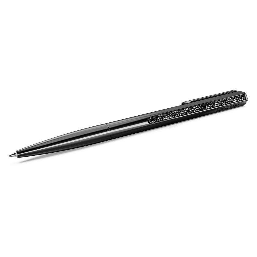 swarovski crystal shimmer ballpoint pen  black  black lacquered