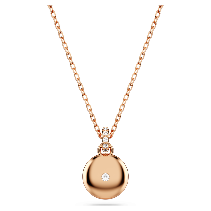 swarovski sublima pendant  white  rose gold tone plated