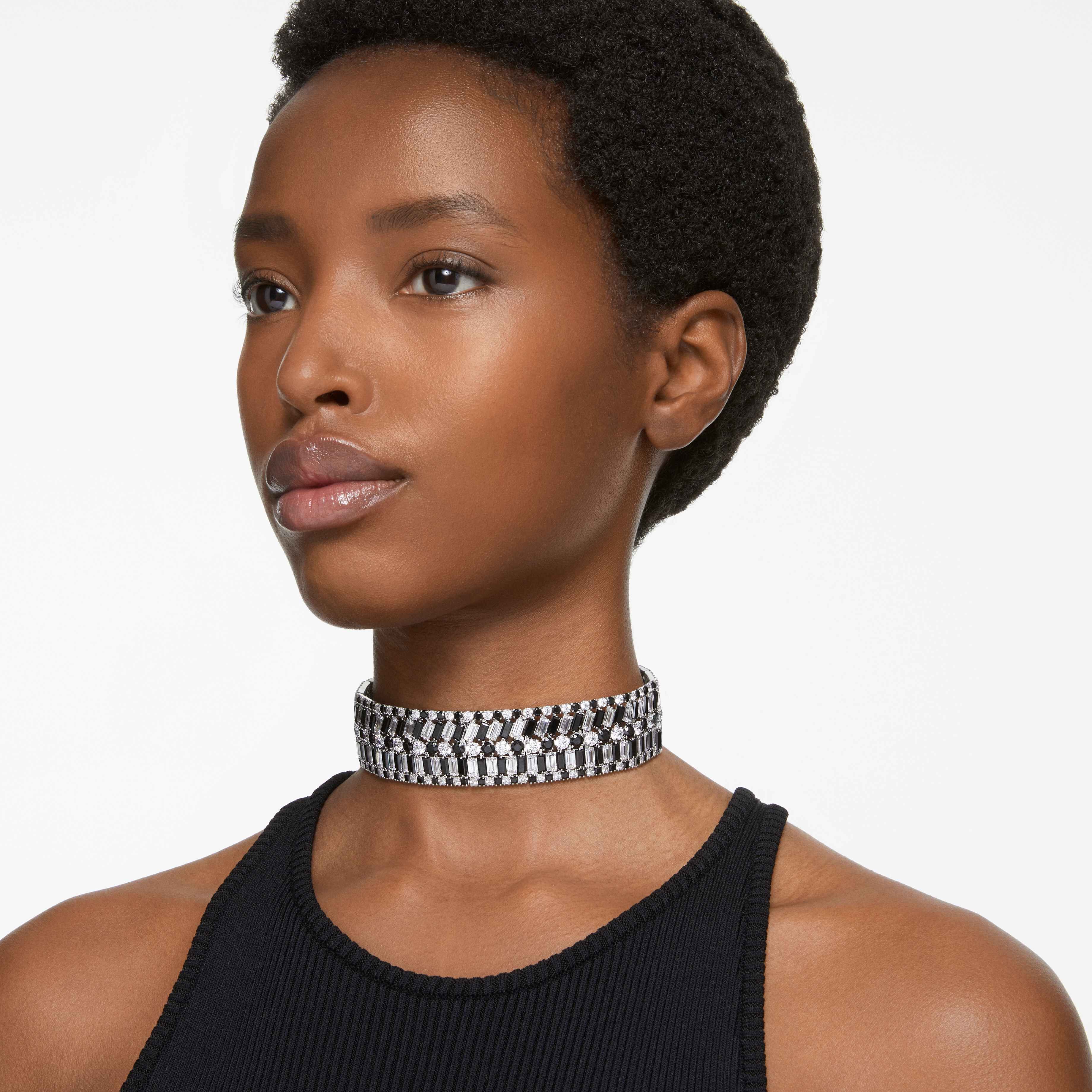 Swarovski black choker store