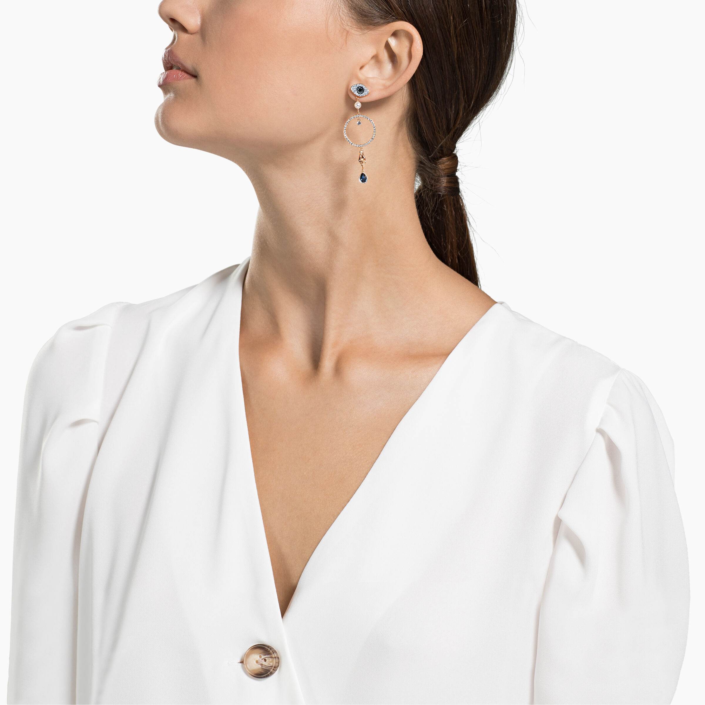 Swarovski fit shop hoop pierced earrings