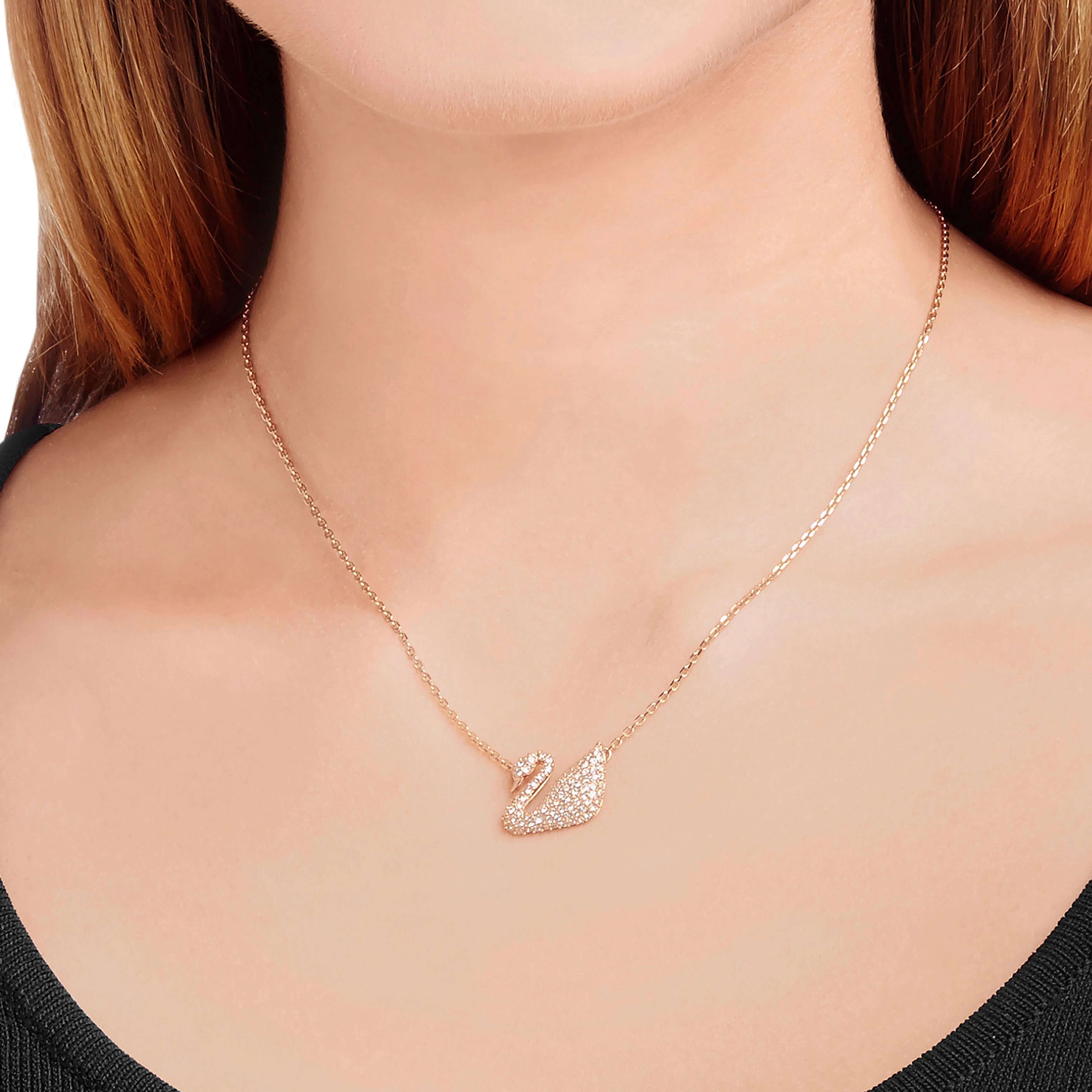 Swan necklace swarovski deals price