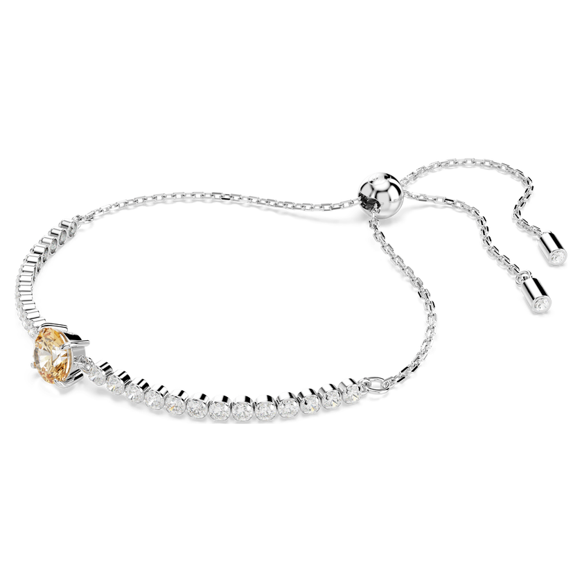 swarovski سوار matrix tennis، قطع متنوع، لون أصفر، طلاء روديوم