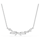 swarovski عقد mesmera، قطع ماركيز، لون أبيض، طلاء روديوم