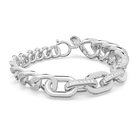 Dextera bracelet, Pavé crystal, Rhodium plated