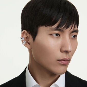 swarovski حلية للأذن mesmera، قطع ماركيز، لون أبيض، طلاء روديوم