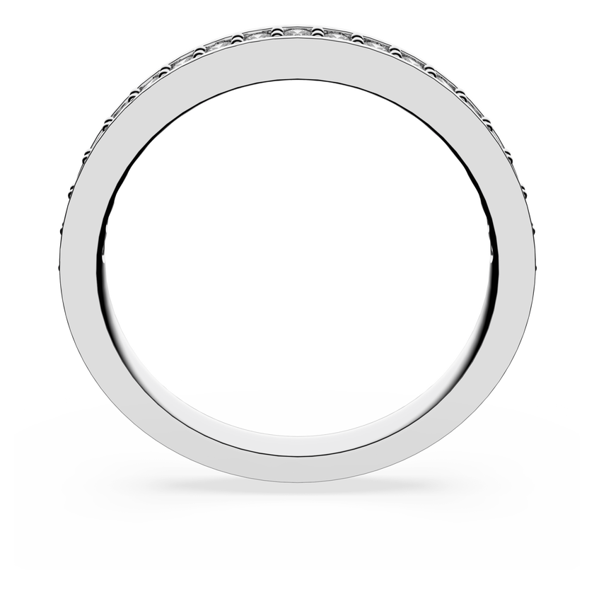 swarovski matrix ring  white  rhodium plated