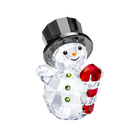 رجل الثلج مع عصا الحلوى
