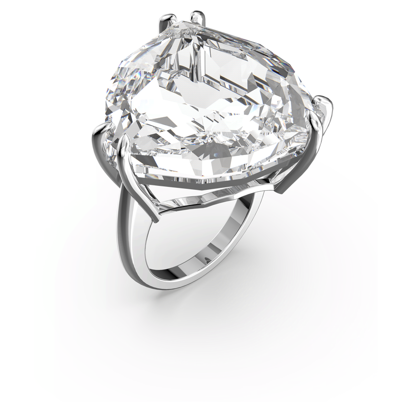 swarovski mesmera cocktail ring  set  white  rhodium plated