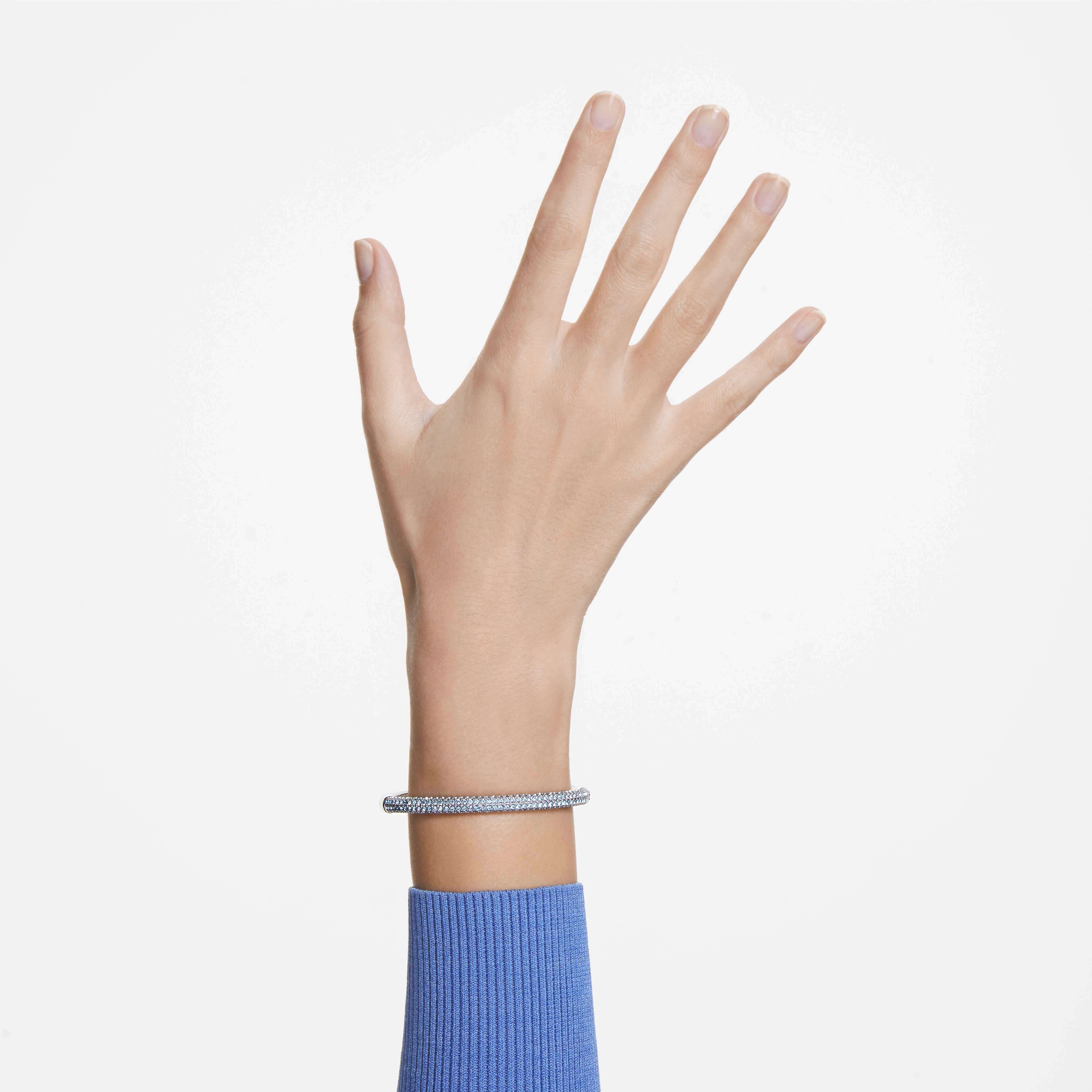 Buy Swarovski Stone bangle Blue Stainless Steel