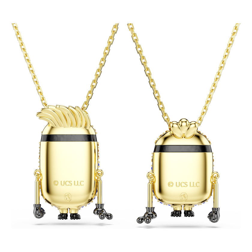 swarovski minions james and henry set  pav   multicolored  gold tone plated
