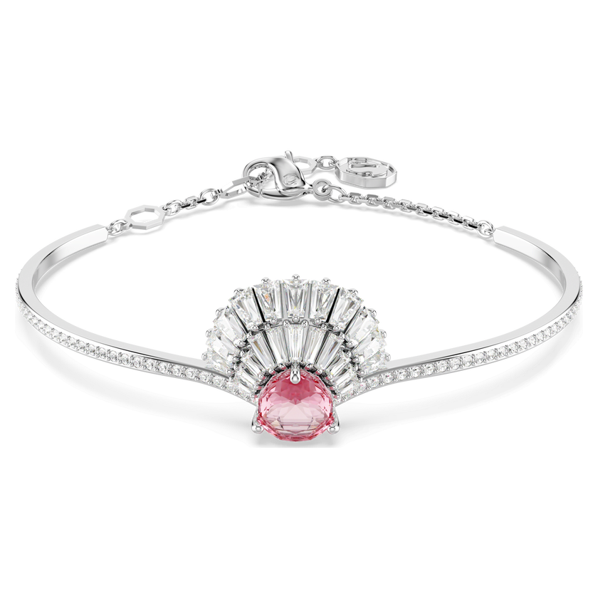 swarovski سوار idyllia، على شكل صدفة، لون وردي، طلاء روديوم