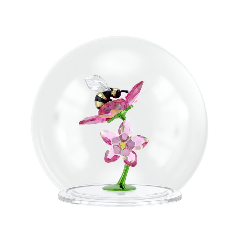 swarovski idyllia glass ball bee and flowers