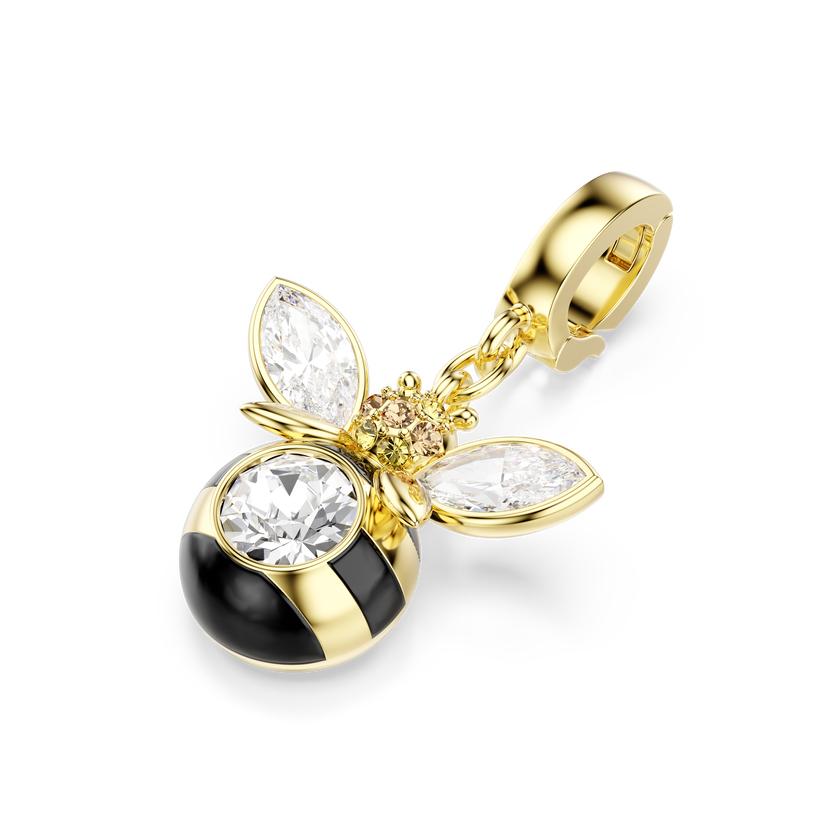 swarovski حلية idyllia، قطع متنوع، شكل نحلة، ألوان متعددة، طلاء باللون الذهبي