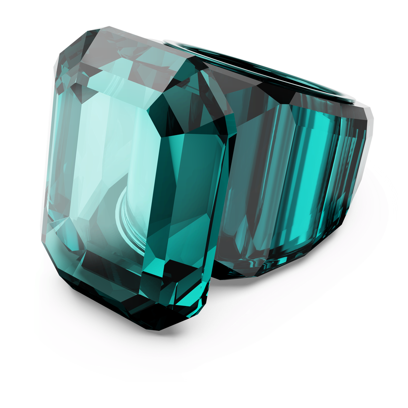 swarovski lucent cocktail ring  green