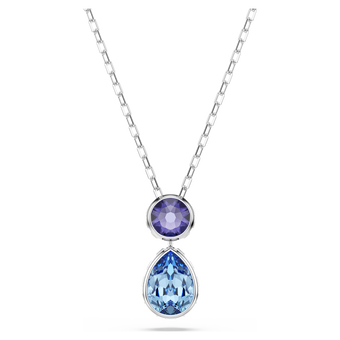 swarovski قلادة chroma، قطع متنوع، ألوان متعددة، طلاء روديوم