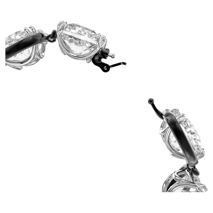 swarovski harmonia bracelet  cushion cut crystals  white  mixed metal finish