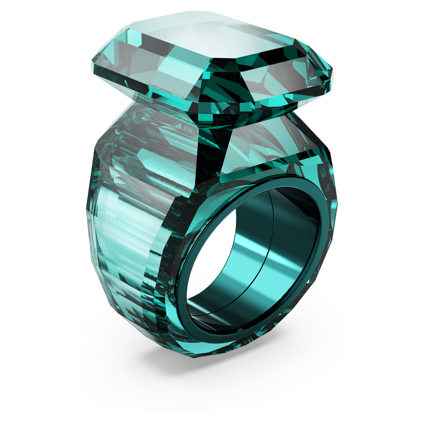 swarovski lucent cocktail ring  green