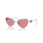 swarovski نظارة شمسية، شكل كات آي، sk7003el، لون وردي