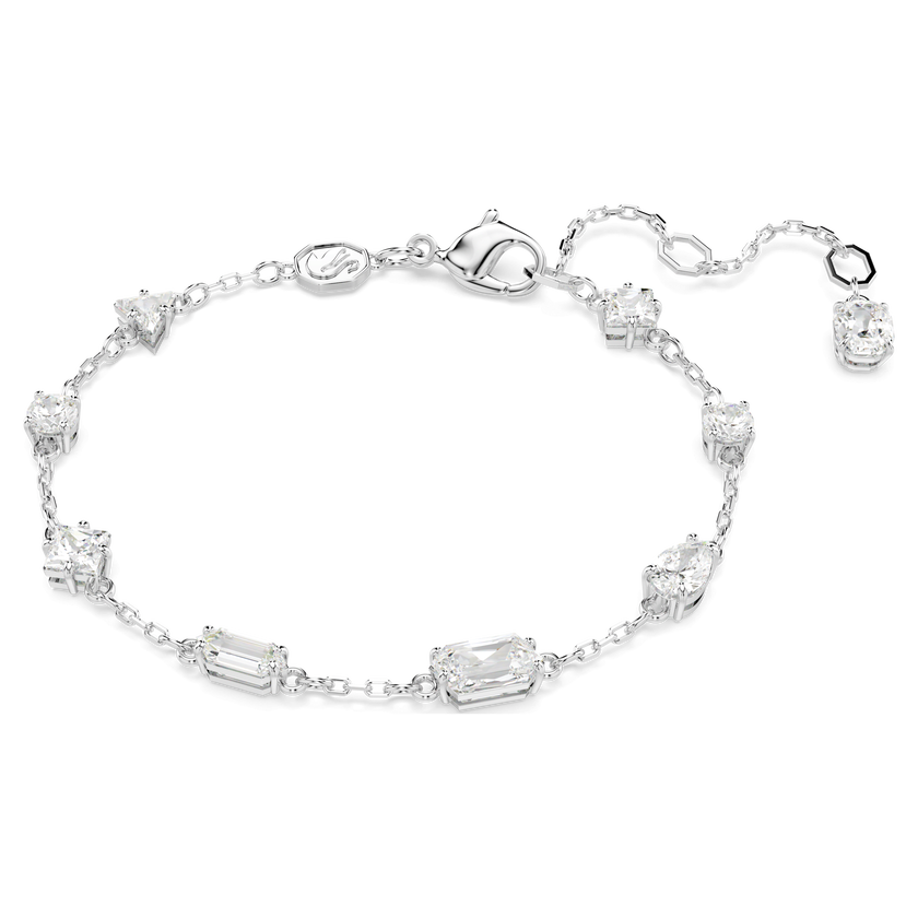 swarovski سوار mesmera، قطع متنوع، تصميم متباين، لون أبيض، طلاء روديوم