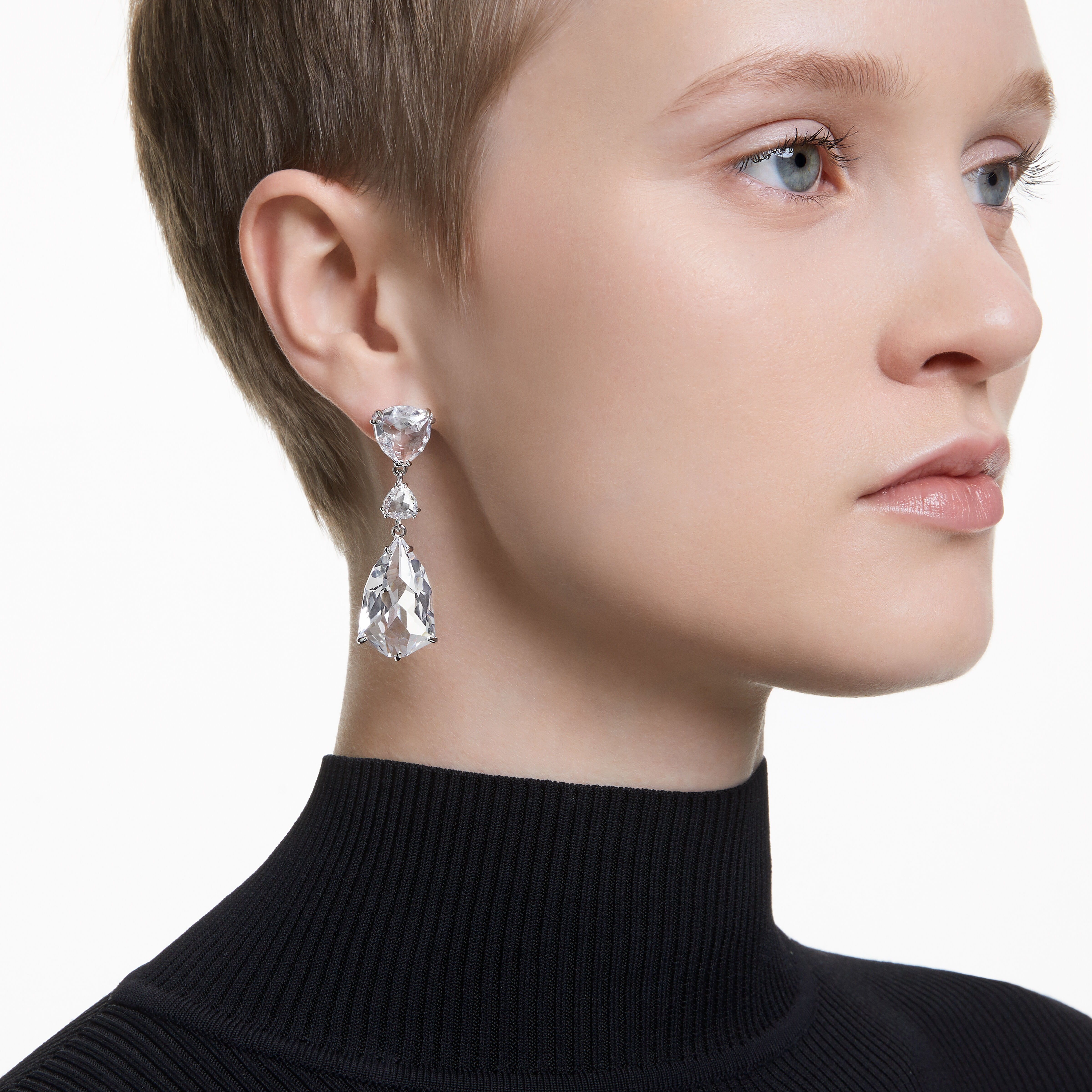 Swarovski dangle earrings discount