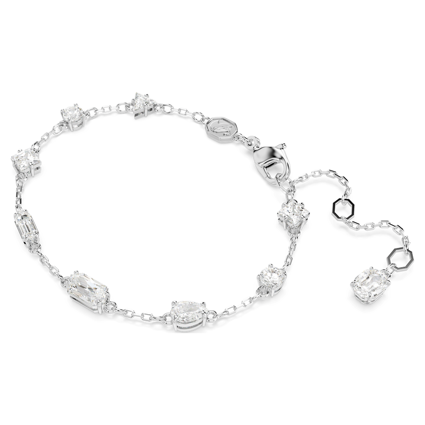 swarovski سوار mesmera، قطع متنوع، تصميم متباين، لون أبيض، طلاء روديوم