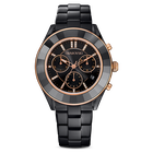 Octea Lux Sport watch, Metal bracelet, Black PVD