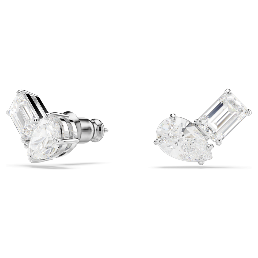 swarovski mesmera set  mixed cuts  white  rhodium plated