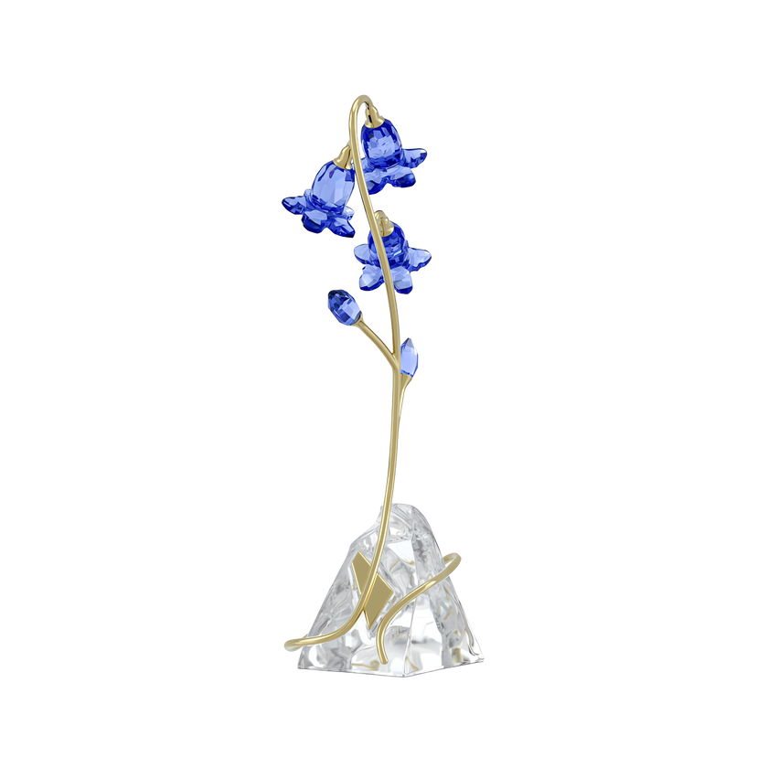swarovski مجسم زهرة الجرس الزرقاء من مجموعة florere