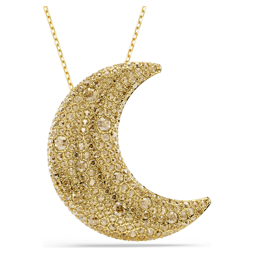 swarovski sublima pendant  moon  gold tone  gold tone plated