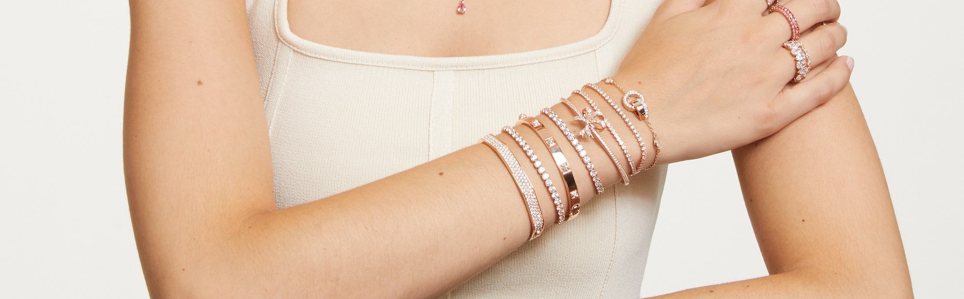 swarovski bangles and cuffs with crystals